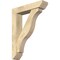 Ekena Millwork Funston Slat Rough Sawn Bracket w/ Offset Brace, Douglas Fir, 6"W x 26"D x 34"H BKT0604X26X34FST06RDF - alternate 1